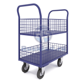 Тележка двухъярусная ТЯ цельносварная сетчатые борта Тележка двухъярусная ТЯ цельносварная сетчатые борта